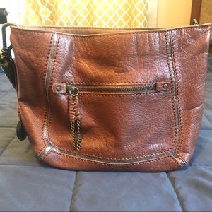 The Sak brown leather shoulder bag